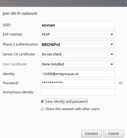 Chromebook wifi